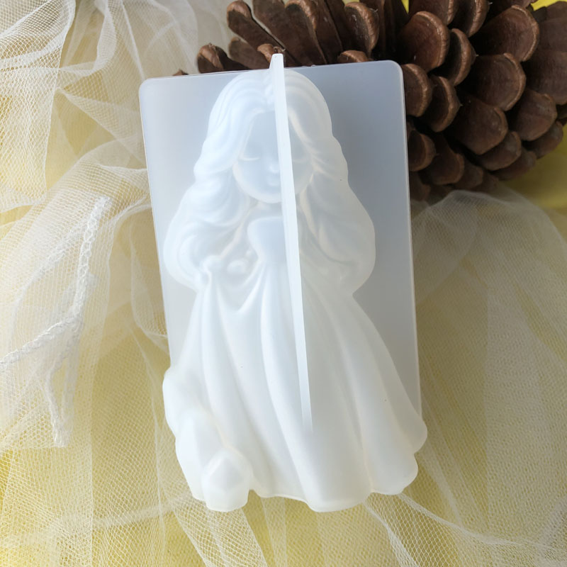 Candle Making Diy - 3D Cute Princess Silicone Candle Mould