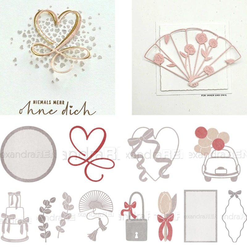 Candle Making Books - 'Wavy-edged Frame with Bow Metal Die
