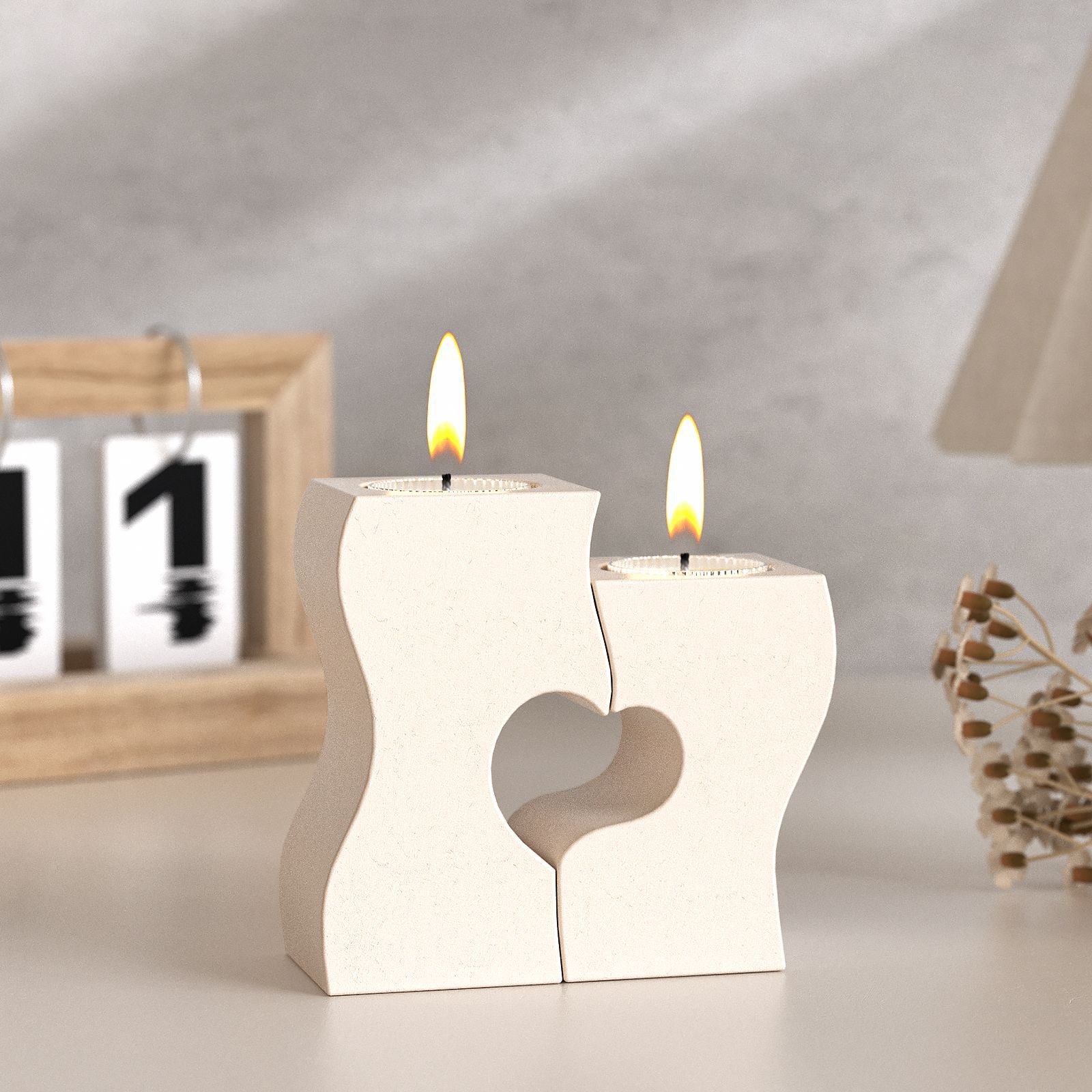 Candle Making Diy - S Heart Candlestick Silicone Molds DIY