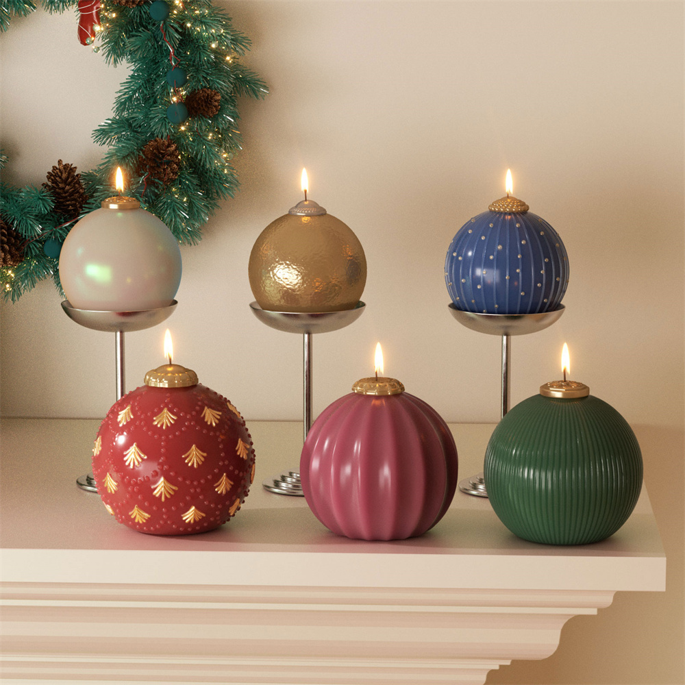 Candle Making Party - Nicole Christmas Bauble Candle Silicone Mold
