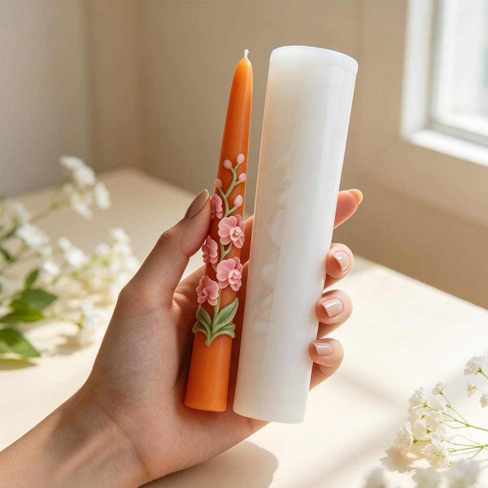 Long Pole Flower Taper Candle  - Candle Making Party recension och pris