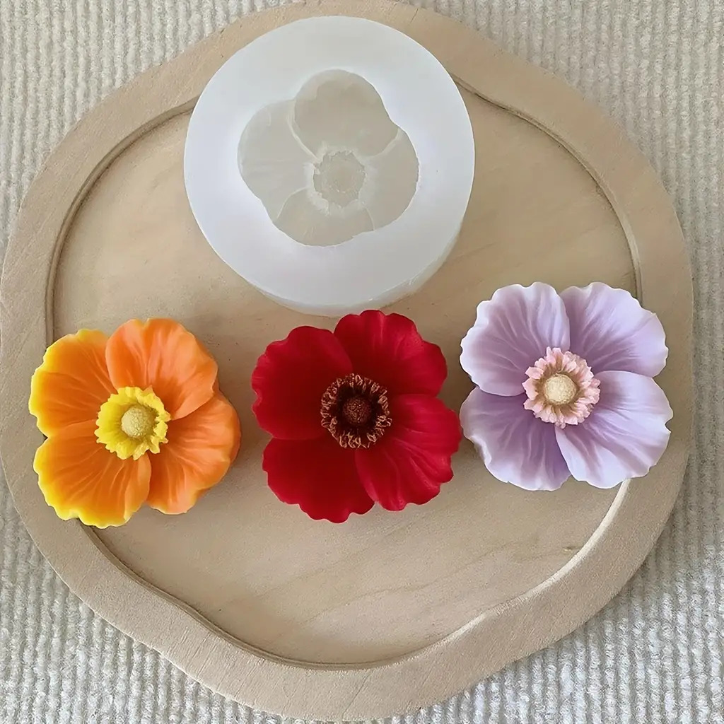 Flower Silicone Candle Mold, C - Candle Making Party recension och pris