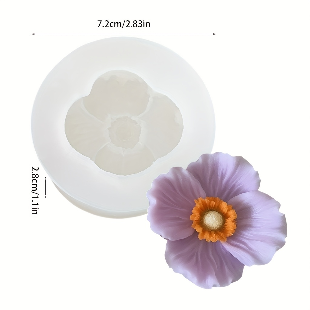Flower Silicone Candle Mold, C - Candle Making Party recension och pris