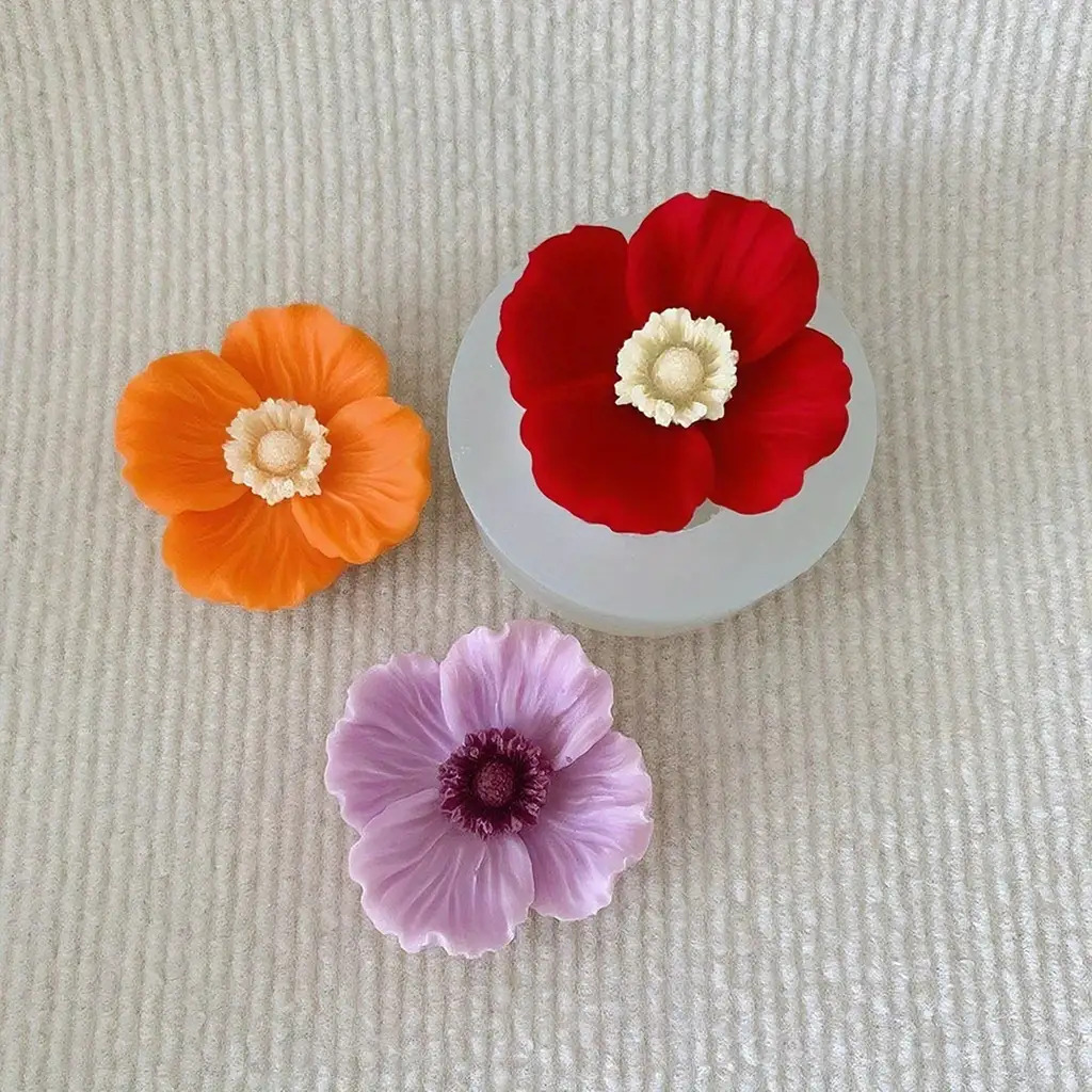 Flower Silicone Candle Mold, C - Candle Making Party recension och pris