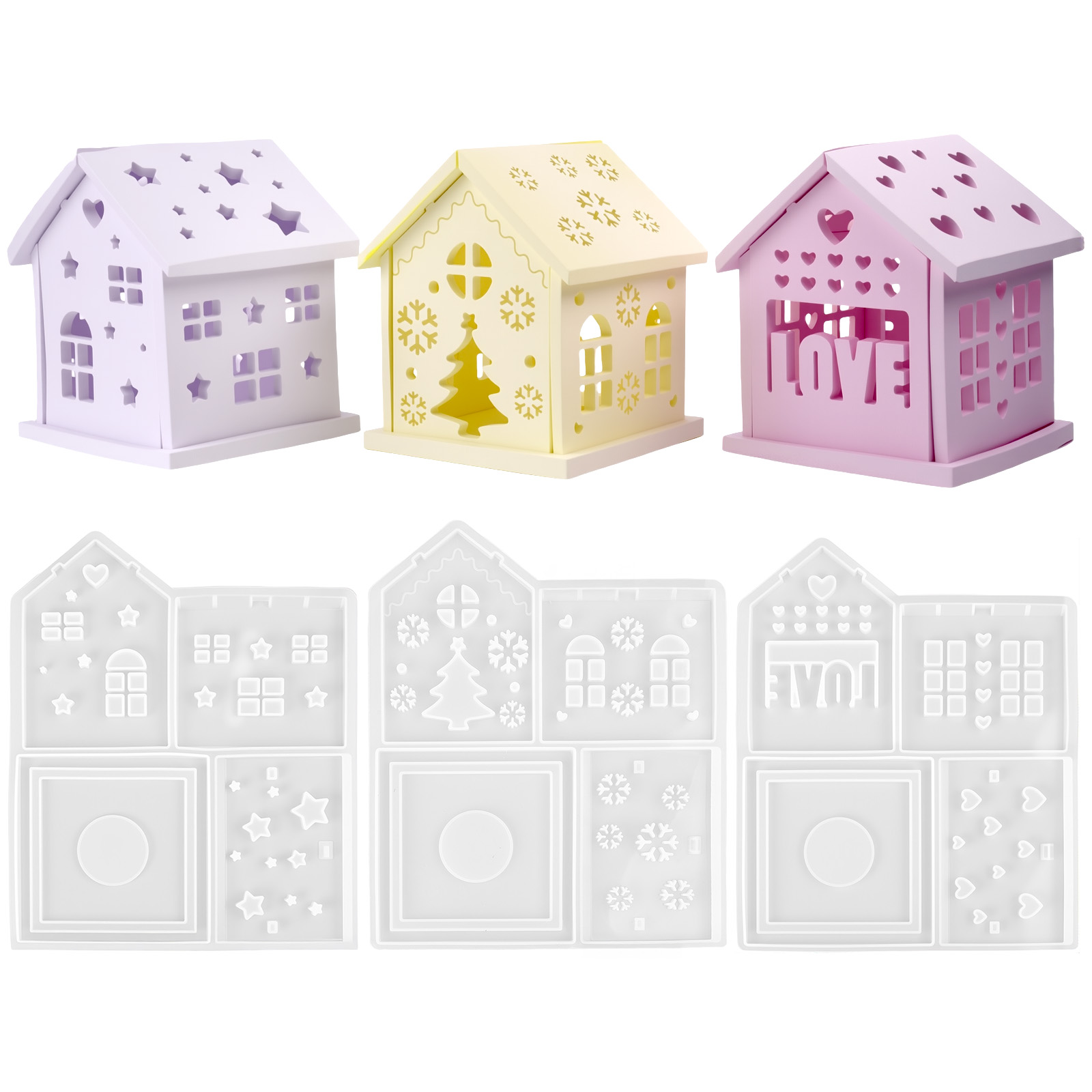 3D House Silicone Mold DIY Chr - Candle Making Diy recension och pris