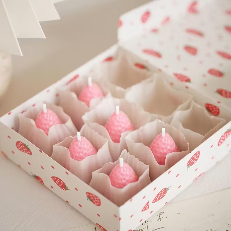Strawberry Silicone Candle Mol - Candle Making Diy recension och pris
