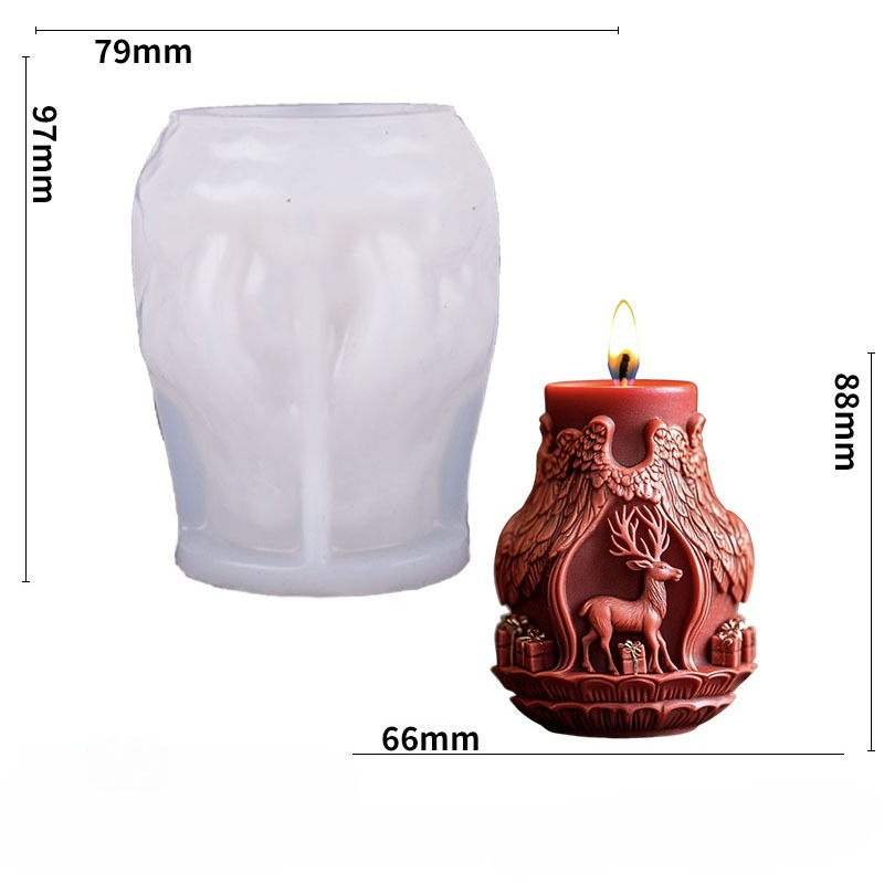 Santa Claus and Elk Candle Mak - Candle Making Diy recension och pris