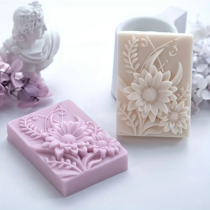 3D Flower Square Soap Silicone - Candle Making Party recension och pris