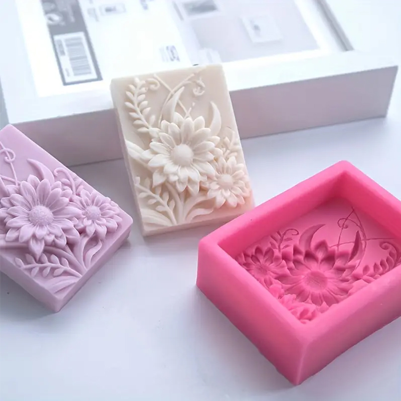 3D Flower Square Soap Silicone - Candle Making Party recension och pris