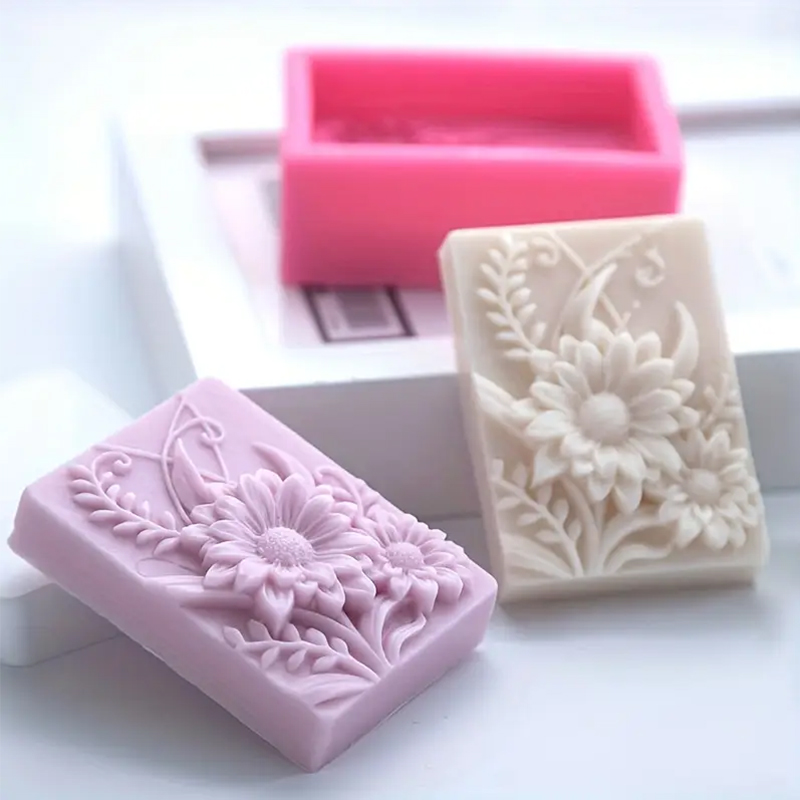 3D Flower Square Soap Silicone - Candle Making Party recension och pris