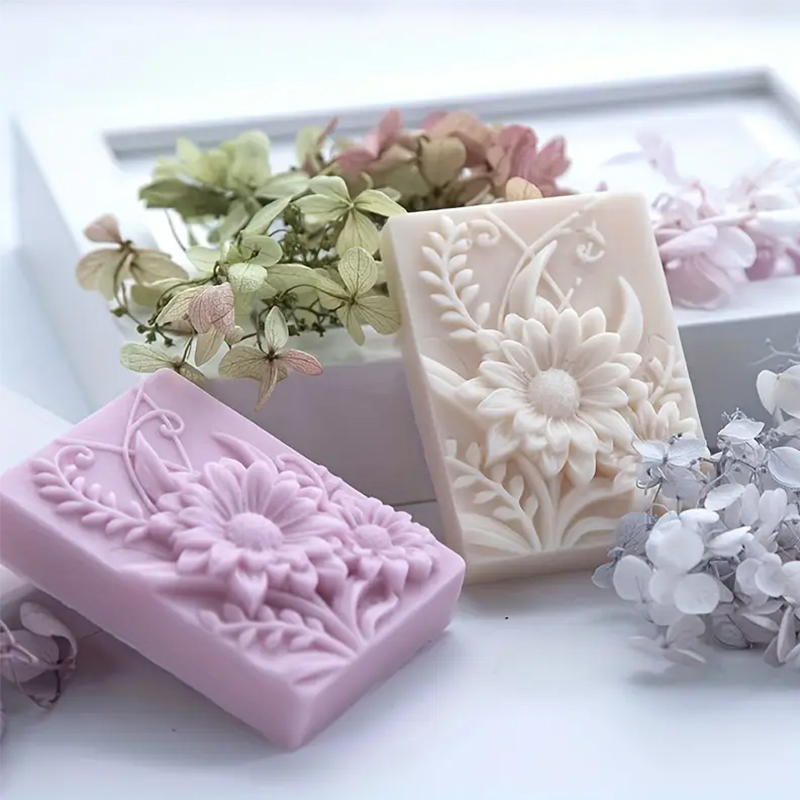 3D Flower Square Soap Silicone - Candle Making Party recension och pris
