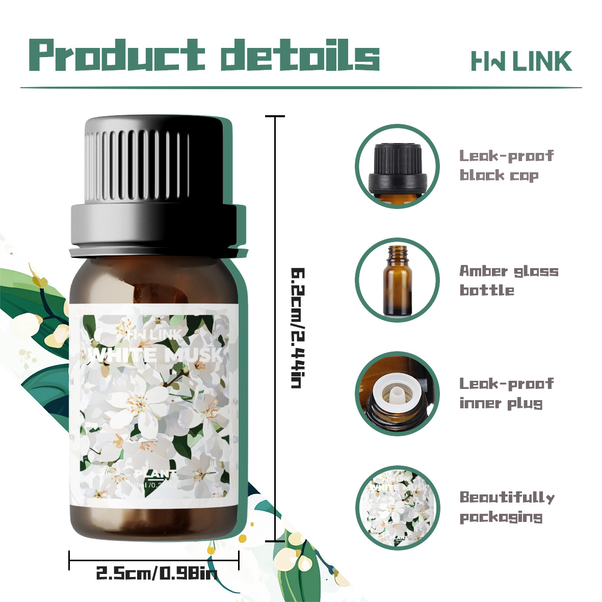 White Musk Essential Oils 10ml - Candle Making Essentials recension och pris