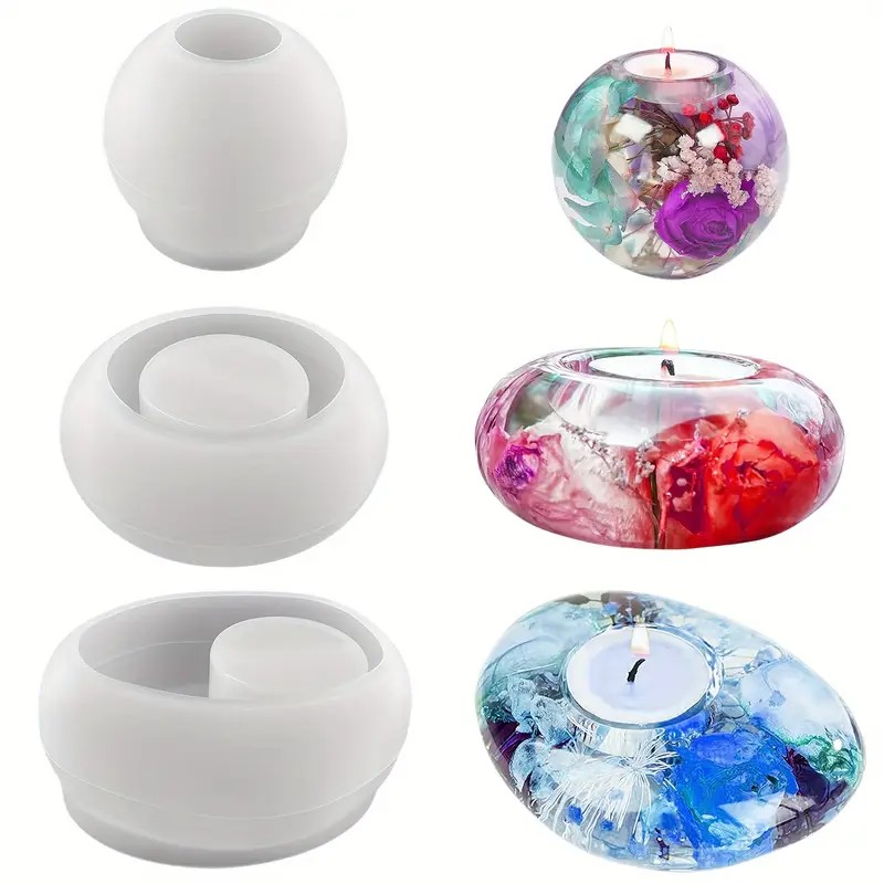 Tealight Candle Holder Resin S - Candle Making Party recension och pris