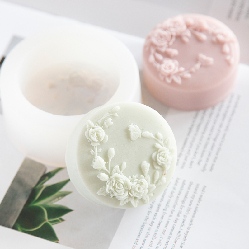 Round Shape Rose Flower Handma - Candle Making Party recension och pris