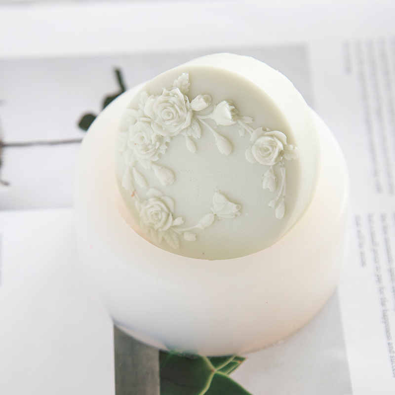 Round Shape Rose Flower Handma - Candle Making Party recension och pris