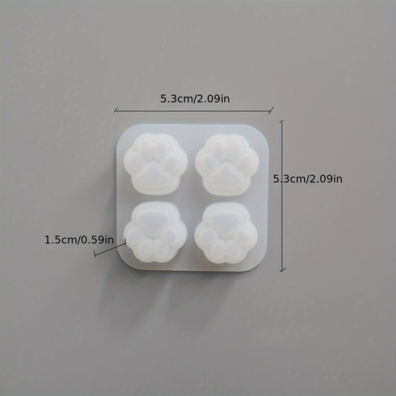 1Cat Paw Pattern Silicone Mold - Candle Making Diy recension och pris