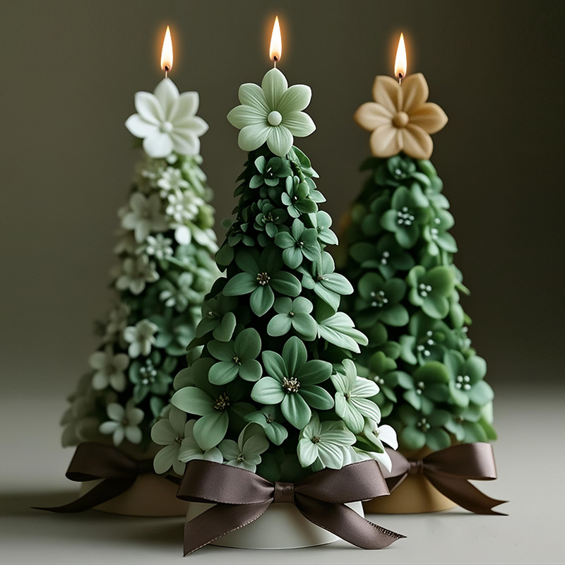 3D Christmas Tree Candle Silic - Candle Making Party recension och pris
