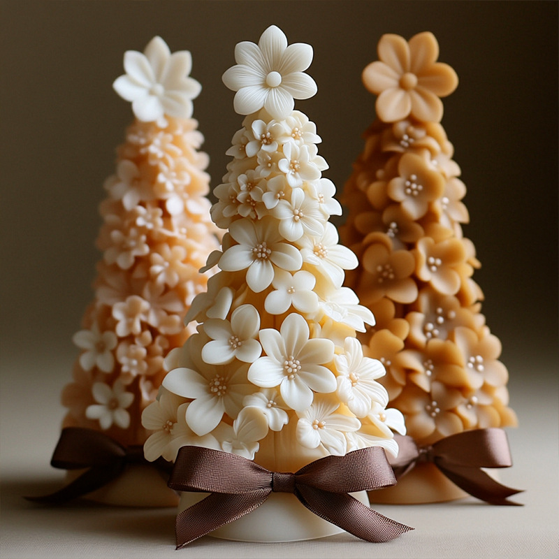 3D Christmas Tree Candle Silic - Candle Making Party recension och pris